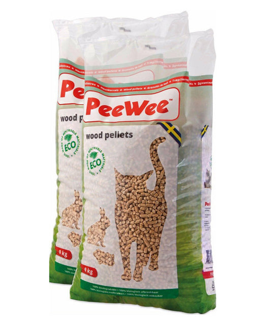 2 sacs de 9 kg / 14L de granulés de bois PeeWee